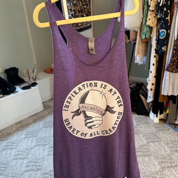 Disneys Purple Figment Tank Top Size Small - Picture 3 of 8